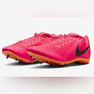 Nike Zoom Rival Multi Track Spike Hyper Pink‎ Orange Black Shoes Size 9